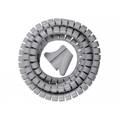 Brennenstuhl Spiral Coiled Cable Tidy 2.5M X 20mm Multi Colour (One Size) from B&Q