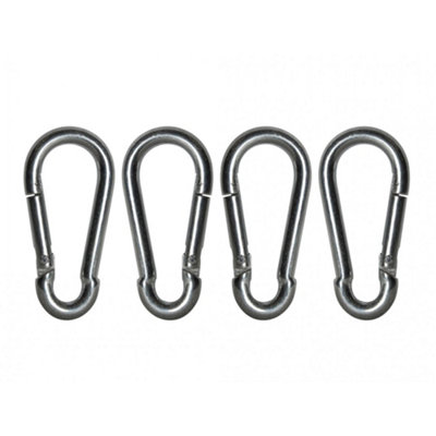 Faithfull Fire Brigade Snap Hook Zinc Plated (6mm Zinc Plated (Pack Of 4)) from B&Q