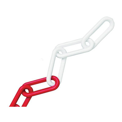 B&Q -  Plastic Chain Multi Colour (Red/white)