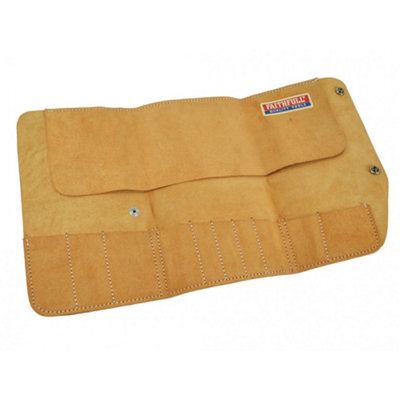 Faithfull 10 Pocket Leather Tool Roll 48 X 27Cm Multi Colour (One Size) from B&Q