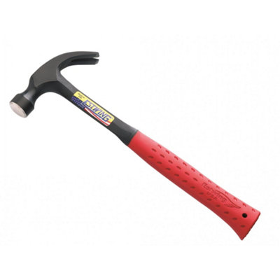 Estwing Curved Claw HammerVinyl Grip Multi Colour (Red Vinyl Handle 560G (20Oz)) from B&Q