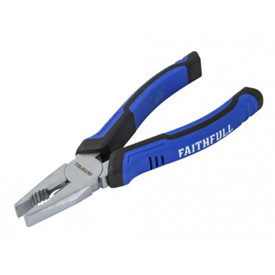 Faithfull Combination Pliers Multi Colour (180mm (7In)) from B&Q