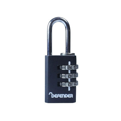 Defender Die-Cast Combination Padlock Multi Colour (20mm) from B&Q