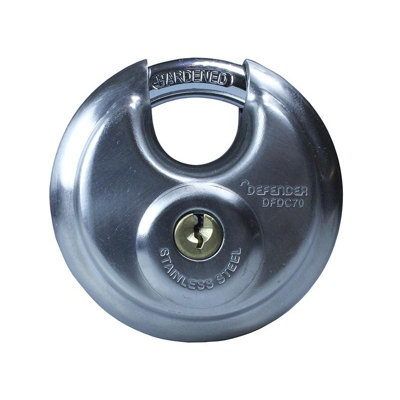 Defender Diskus Padlock Multi Colour (70mm Keyed Alike)