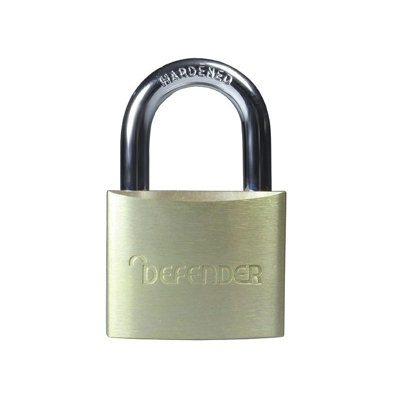 Defender Aluminium Padlock Multi Colour (Standard Shackle 40mm) from B&Q