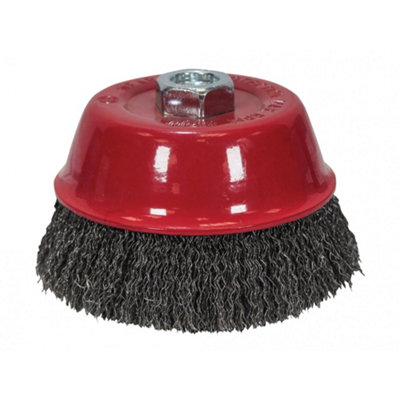 Faithfull Wire Cup Brush Multi Colour (75 X M14 X 0.30Mm) Size 2
