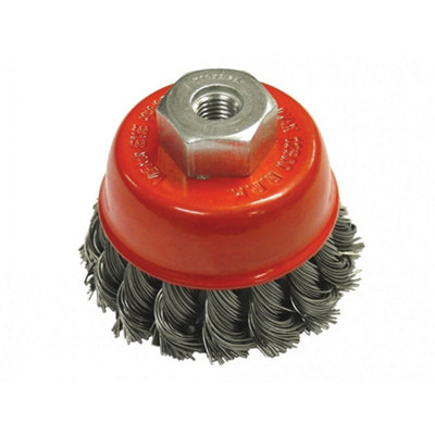 Faithfull Wire Cup Brush Twist Knot Multi Colour (65mm X M10 X 1.5 0.50mm) from B&Q