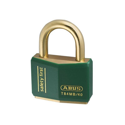 Abus Mechanical T84Mb Series Rustproof Padlock Green (40mm Green Keyed Alike 8403)