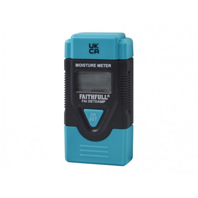 Faithfull Damp & Moisture Meter Lcd Display Multi Colour (One Size) from B&Q
