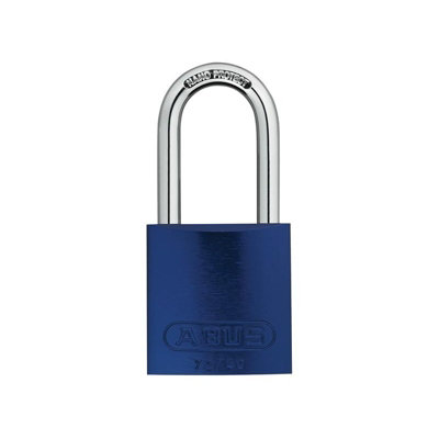  - Abus Mechanical 72 Series Aluminium Padlock Blue (40mm Long Shackle 40mm Blue Keyed Alike Tt60121)