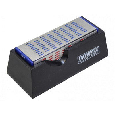 B&Q -  Diamond Sharpening Stone 4 Sided 150 X 50 X 50mm Multi Colour (One Size)