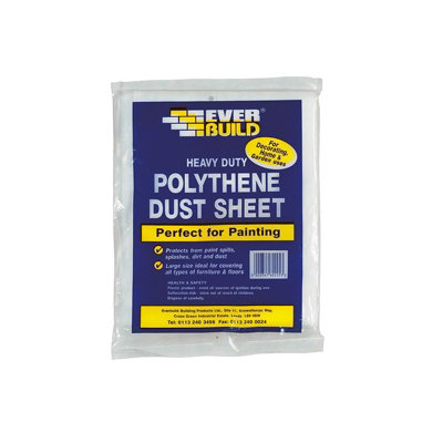 Everbuild Sika Polythene Dust Sheet 3.6 X 2.7M Multi Colour (3.6 X 2.7M) from B&Q