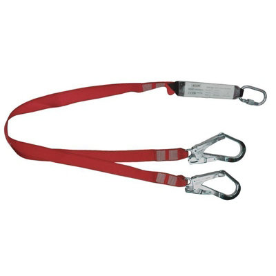 Scan Fall Arrest Twin Lanyard 1.8M Multi Colour (One Size) from B&Q