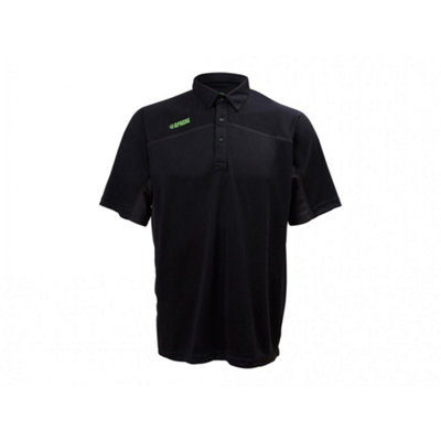 Apache Langley Black Performance Polo Shirt from B&Q
