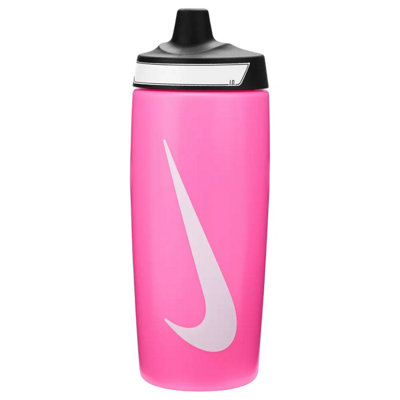 B&Q Pink/White Nike Refuel Water Bottle (One ) 19.5Cm