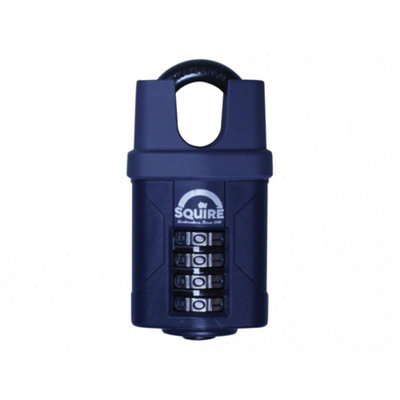 B&Q -  Cp Combination Padlock Multi Colour (4-Wheel Closed Shackle 50mm)