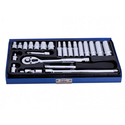 Bluespot Tools 1/4In Metric Socket Set, 24 Piece - Multi Colour - Image 4