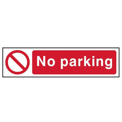  - Scan Sign: No Parking Multi Colour (200 X 50mm)