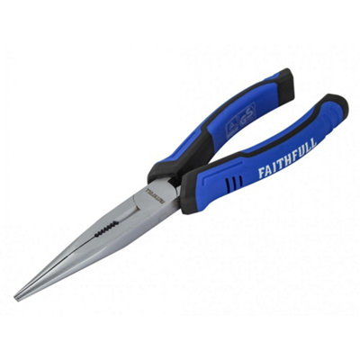 Faithfull Long Nose Pliers Multi Colour (200mm (8In)) from B&Q