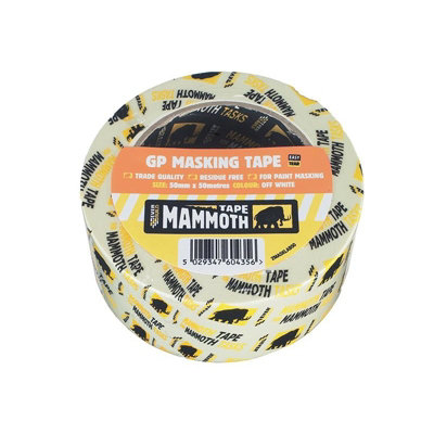 Everbuild Sika Mammoth Retail/labelled Masking Tape Multi Colour (75mm X 50M) from B&Q