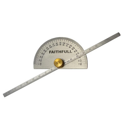 Faithfull Depth Gauge With Protractor 150mm (6In) Multi Colour (One Size) from B&Q