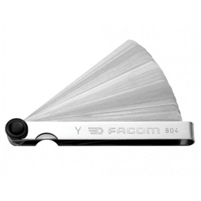 B&Q -  Round Tip Feeler Gauge Multi Colour (Blade Length: 90mmSize Range: 0.04-0.10mm)