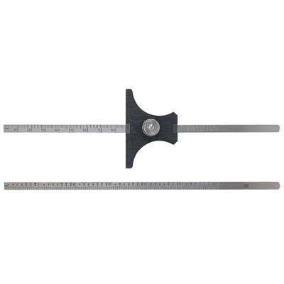 Moore & Wright Reversible Base Depth Gauge Multi Colour (Metric) from B&Q