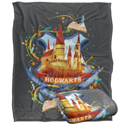 B&Q -  Hogwarts Castle Blanket Multicoloured (One Size)