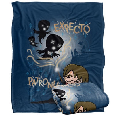 Harry Potter Expecto Patronum Chibi Blanket Multicoloured (One Size) from B&Q