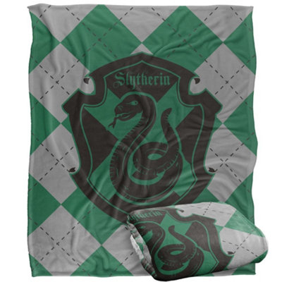 Harry Potter Slytherin Blanket Multicoloured (One Size) from B&Q
