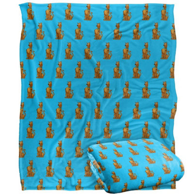 Scooby Doo All-Over Print Blanket Multicoloured (One Size) from B&Q