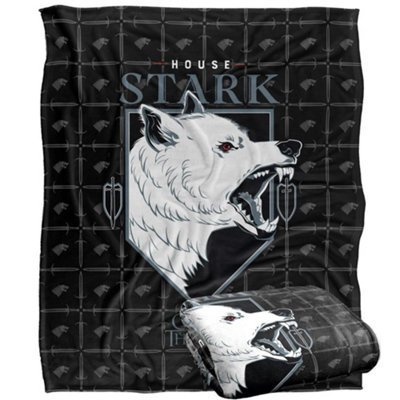 Game Of Thrones House Stark Blanket Multicoloured (One Size) from B&Q