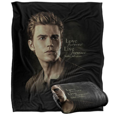 Vampire Diaries Love ForeverLive Forever Stefan Blanket Multicoloured (One Size) from B&Q