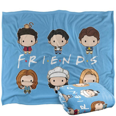 Friends Chibi Blanket Multicoloured (One Size) from B&Q