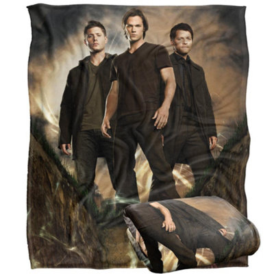 Supernatural Group Pose Blanket Multicoloured (One Size) from B&Q