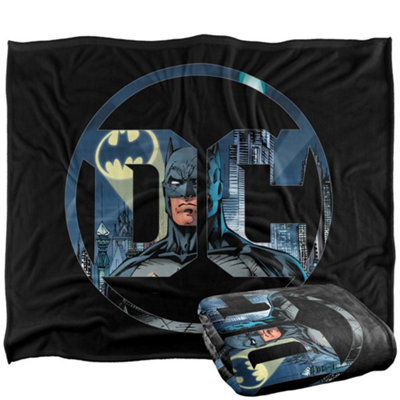 Dc Logo Batman Blanket Multicoloured (One Size) from B&Q