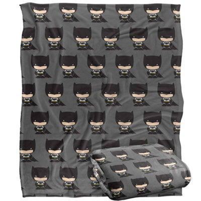 DC comics Batman Chibi Repeat Print Blanket Multicoloured (One Size) from B&Q