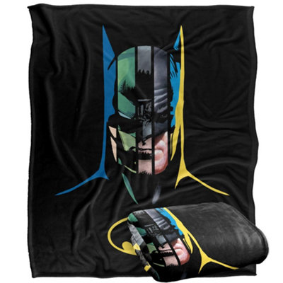 DC comics Batman Character Slices Blanket Multicoloured (One Size) from B&Q