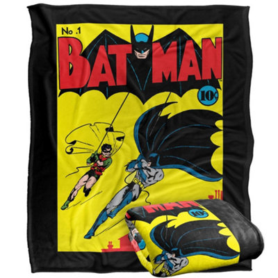 DC comics Batman No.1 Comic Cover Blanket Multicoloured (One Size) from B&Q