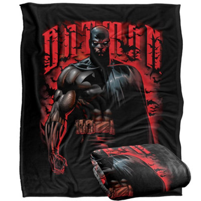 DC comics Batman Character Art Blanket Multicoloured (One Size) from B&Q