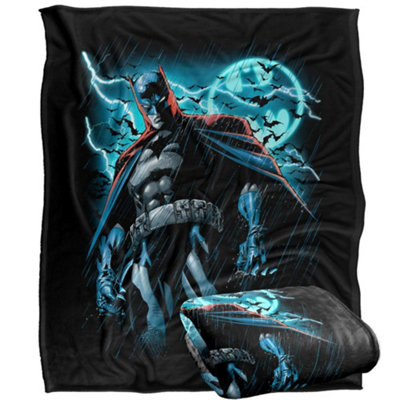 DC comics Batman Character Art Blanket Multicoloured (One Size) from B&Q