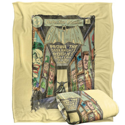 DC comics Batman Prowl The Gallery Comic Cover Blanket Multicoloured (One Size) from B&Q