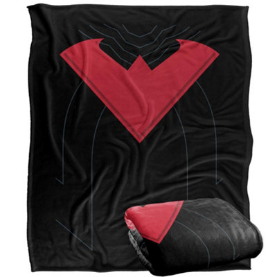 DC comics Batman Contrast Nightwing Blanket Multicoloured (One Size) from B&Q