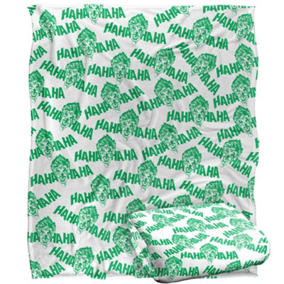 DC comics Batman Hahaha The Joker Blanket Multicoloured (One Size) from B&Q