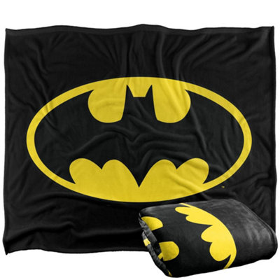 DC comics Batman Logo Blanket Multicoloured (One Size) from B&Q