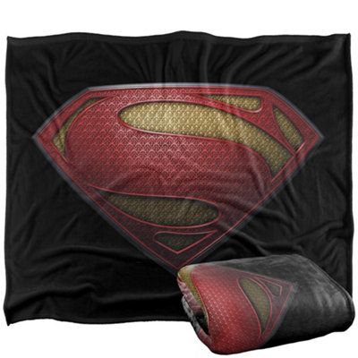 DC comics Superman 3D Logo Blanket Multicoloured (One Size) from B&Q