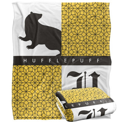 Harry Potter Hufflepuff Squares Blanket Multicoloured (One Size) from B&Q