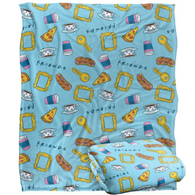 Friends All-Over Print Blanket Multicoloured (One Size) from B&Q
