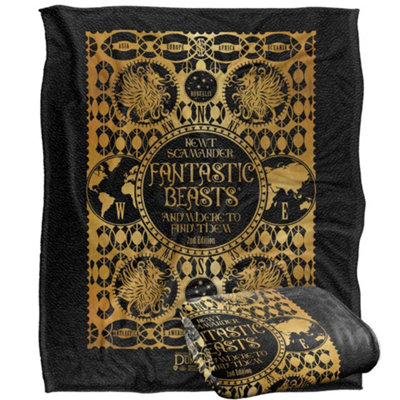  - Fantastic Beasts Art Deco Blanket Multicoloured (One Size)