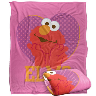 Sesame Street Heart Elmo Blanket Multicoloured (One Size) from B&Q